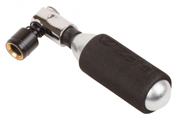 ZEFAL Z Fal EZ Big Shot CO2 Inflador Negro Plata + Cartucho 16 G 3 ZEFAL Z Fal EZ Big Shot CO2 Inflador Negro Plata + Cartucho 16 G