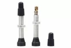 Neatt Presta Pair Of Tubeless Valves Silver