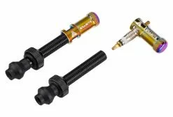 Granite Design Par De Válvulas Sin Cámara De Pezón Jugoso De Diseño De Granito De 45 Mm Con Extractores De Casquillos De Aceite