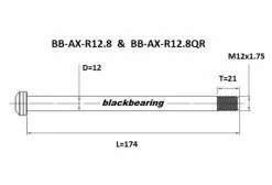 Black-bearing Eje Trasero Cojinete Negro QR 12 Mm - 174 - M12x1 75 - 21 Mm 7 Black-bearing Eje Trasero Cojinete Negro QR 12 Mm - 174 - M12x1 75 - 21 Mm -Mantenimiento Ventas 2022 21495566181171caddb43.18844550