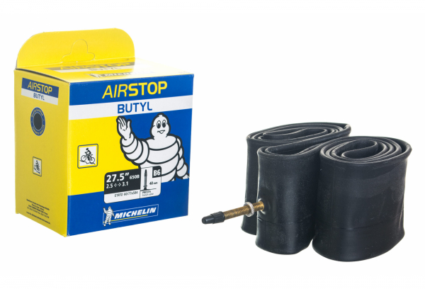 Michelin Inner Tube B6 Airstop 27.5x2.35 / 3.00 Presta 40mm 3 Michelin Inner Tube B6 Airstop 27.5x2.35 / 3.00 Presta 40mm