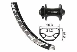 XLC 29 '' Rueda Delantera | 15x100 Mm | Negro